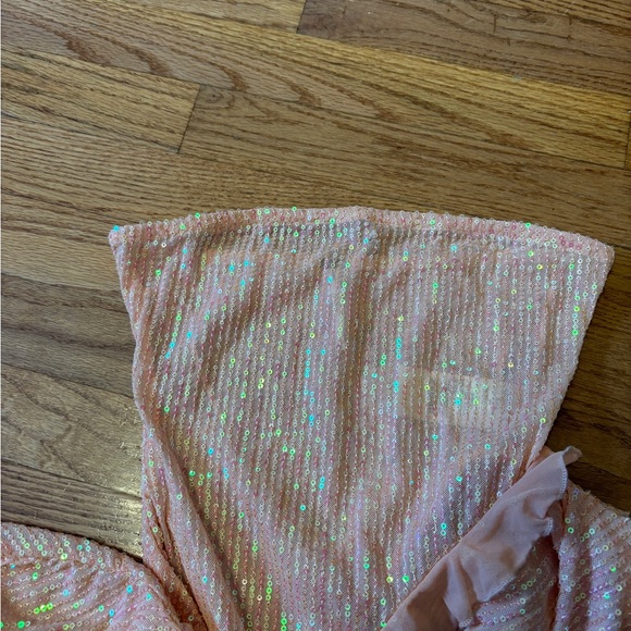 Pink Iridescent Ruffle Skirt - Picture 4 of 8